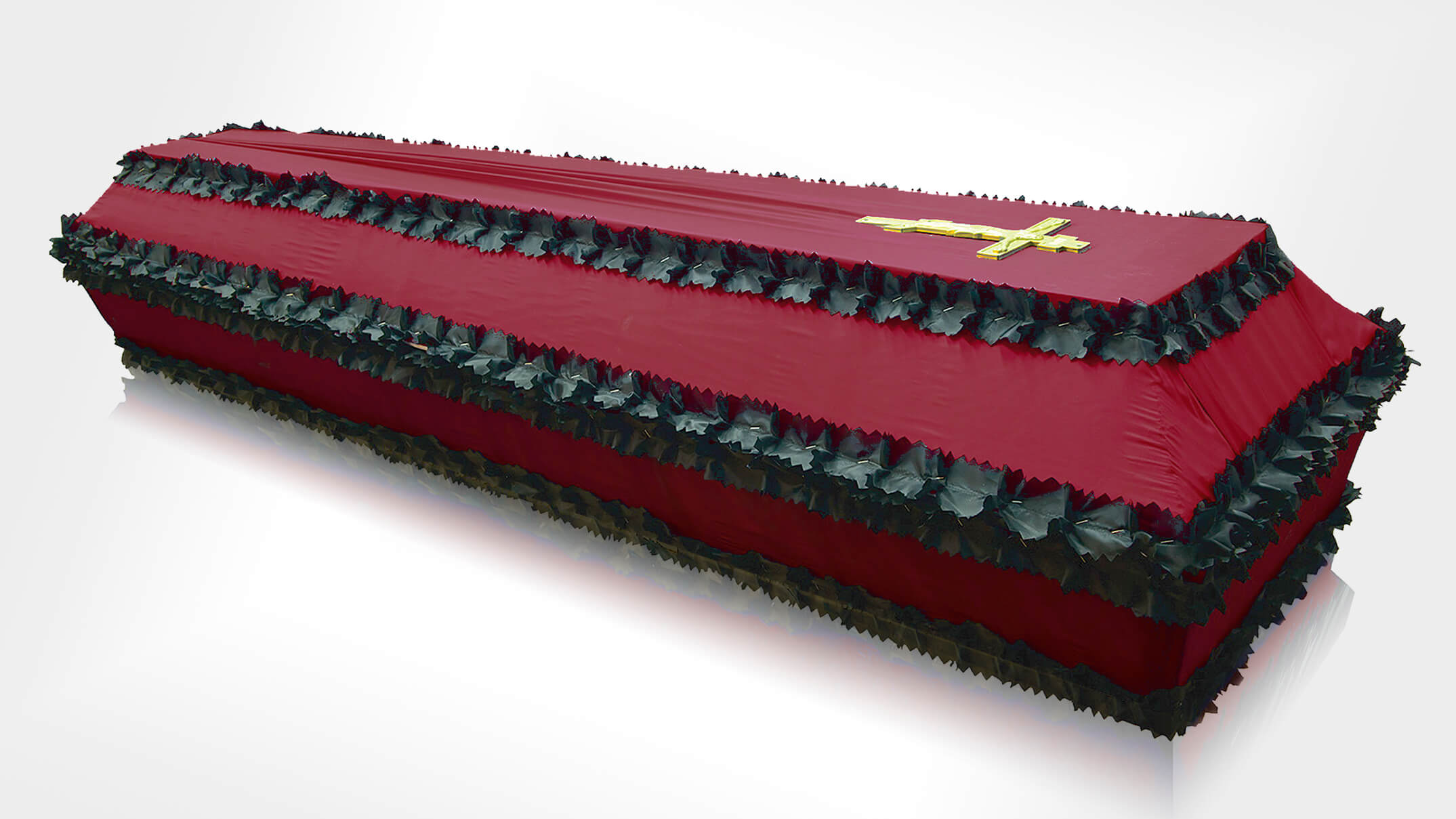 Гроб обитый тканью Гроб обитый тканью