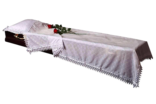 Покрывало в гроб "Батист Шитье"  (покрывало, наволочка)