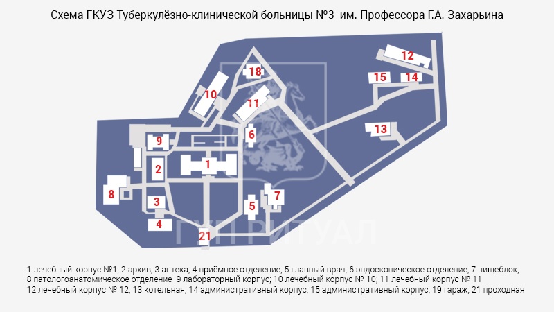 Схема морга городской клинической туберкулёзной больницы № 3 – Государственный городской морг