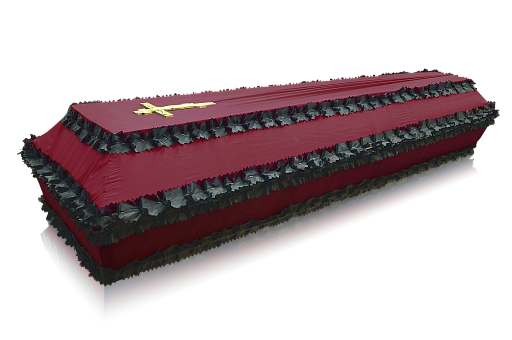 Гроб шелк обитый тканью Гладь Гроб шелк обитый тканью Гладь