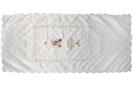 Покрывало в гроб атлас  "Стежка с религиозной символикой"