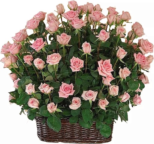 Корзина из живых цветов для обряда похорон Ёжик