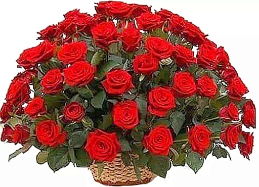 Корзина из живых цветов для обряда похорон Триколор